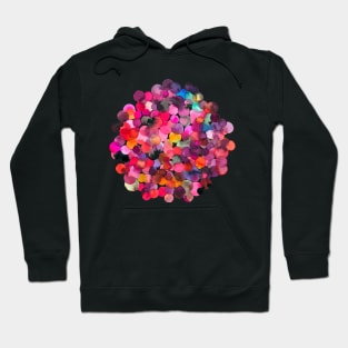 Overlapped Watercolor Dots Hoodie